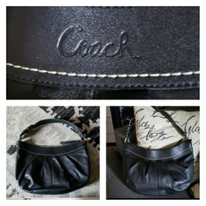 Large Coach Shoulder Bag Black